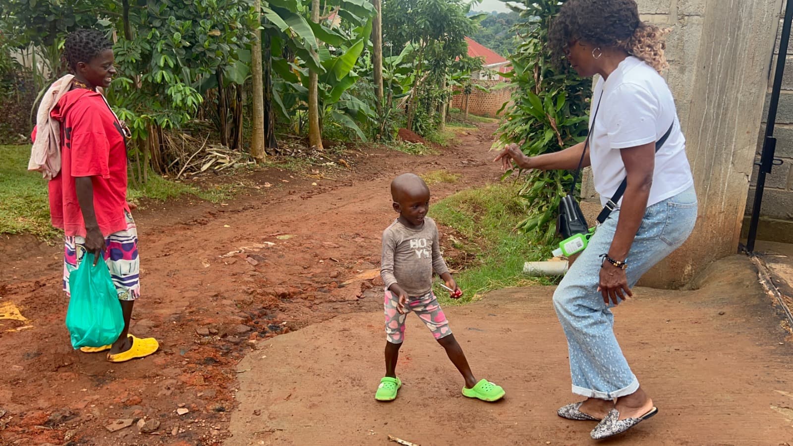 Community members supported by Healthy Steps Foundation in Ndejje, Wakiso, Uganda